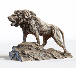Decoration Lion Sculpture 3D Illustration 
