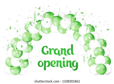 the decoration of the store opening