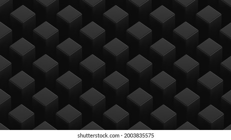 Decorative Abstract Low Contrast Background. Rectangular Bars. 3d Rendering