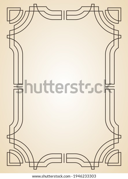 Decorative frame
or border standard rectangle proportions background. Vintage design
element. Ornate calligraph
frame