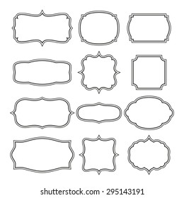 Set Blank Retro Vintage Badges Labelseps10 Stock Vector (Royalty Free ...