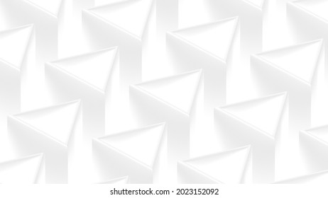 Decorative Low Contrast Background With Triangular Elements. 3d Rendering