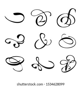 Popular Infinity Symbols Tattoo Set Stock Vector (royalty Free 