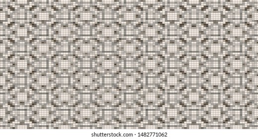 . Decorative mosaic texture. abstract background. Drawings on floors and walls engraved pattern. decorating with art glass in the Oriental style. Abstract fractal 