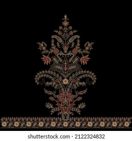 Decorative Mughal Art Abstract Style Pattern Artwork