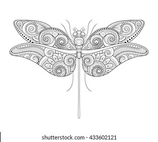 dragonfly drawings designs