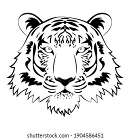 Tiger Vector Illustration Stock Vector (Royalty Free) 355837835