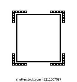 Decorative Rectangle Frame Abstract Pattern 