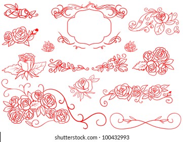 Corner Flower Border Images, Stock Photos & Vectors | Shutterstock