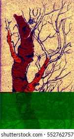 decorative stylized tree