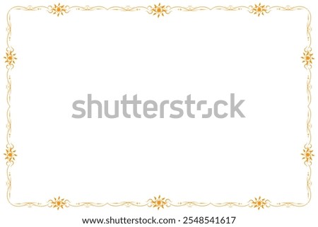 Decorative vintage frame,  Border rectangular shape, Old backgrounds, Artistic Frame or Border,