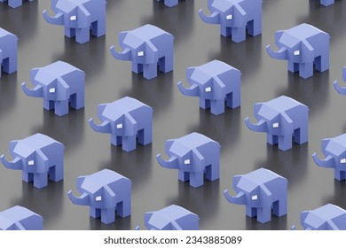 Dedicated PHP website hosting on virtual machines concept 3d illustration