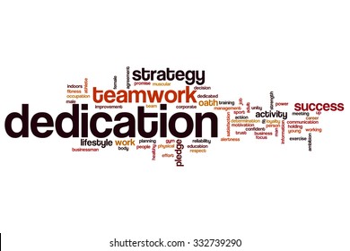 Dedication Word Cloud