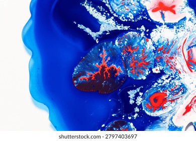 Deep Blue Cosmic Dust Texture with Galactic Abstract Atmosphere