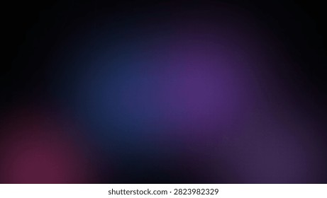 Deep moody abstract background showcasing blended dark blue and purple tones with subtle noise grain and gentle light glow for sophisticated atmosphere.
