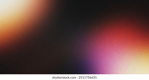 Deep and moody gradient background with subtle noise texture. This design creates a rich, atmospheric backdrop perfect for modern banners, offering a blend of warmth and shadowy hues.