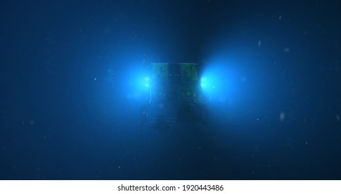 Deep Sea ROV Underwater 3D Rendered