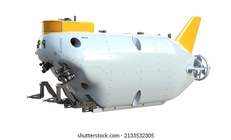 Deep Sea Submersible 3D Rendered