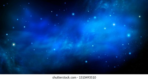 Deep Space Abstract Blue Background Stock Illustration 1510493510 