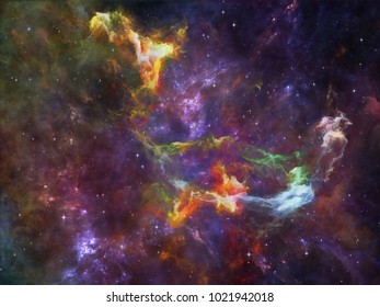 Deep Space Series Composition Space Nebula Stock Illustration ...