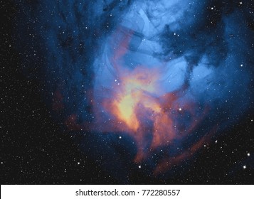 Deep space star field. Universe filled with stars and gas. Far distant cosmos Illustration. - Shutterstock ID 772280557