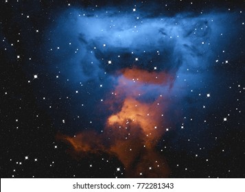 Deep space star field. Universe filled with stars and gas. Far distant cosmos Illustration. - Shutterstock ID 772281343