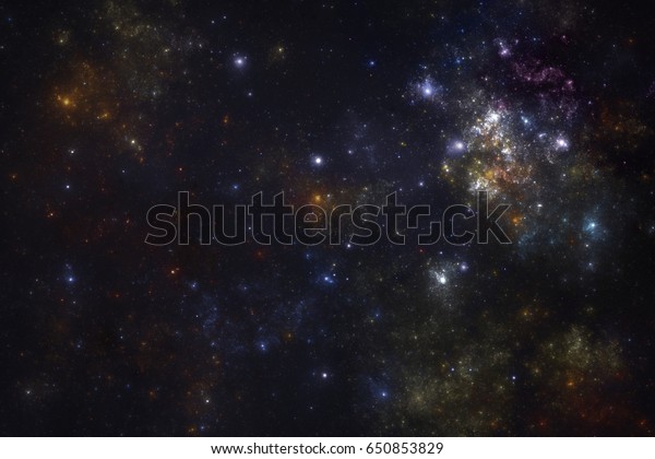 Deep Space Starfield Fantasy Universe Illustration Stock Illustration ...