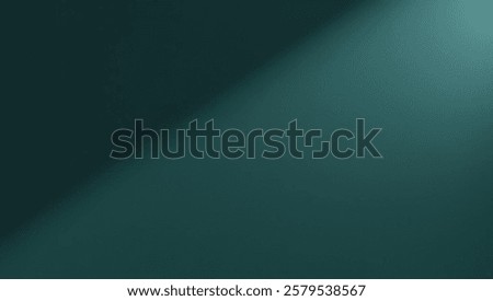 Deep teal blue, solid color background with subtle spotlight effect.