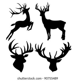 Deer Thoughts Silhouette Photos, Inventory Pictures Vectors photograph about Deer Silhouette Printable named Deer Intellect Silhouette Photos, Inventory Photographs Vectors