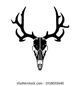 2,153 Deer Skull Silhouette Images, Stock Photos & Vectors | Shutterstock