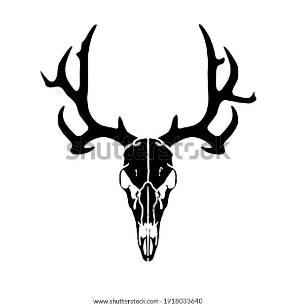 Deer Skull Hunter Silhoette Stock Illustration 1918033640 | Shutterstock