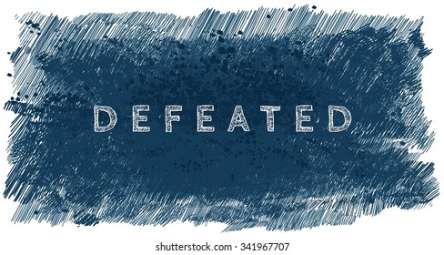 Defeated word.