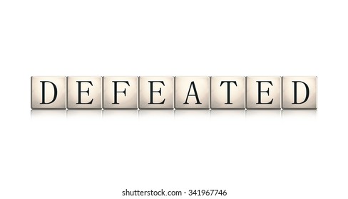 Defeated word.