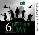 Defence Day Pakistan 6th September Illustration.