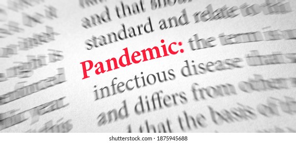 Definition Of The Word Pandemic In A Dictionary