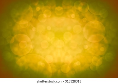 Defocused yellow bokeh
