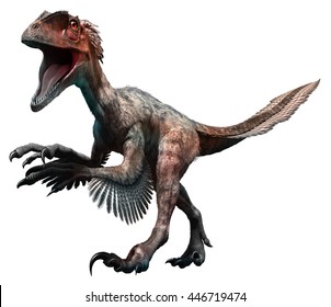 Deinonychus 3D Illustration