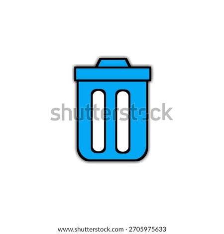 Delete icon vector image with white background bin image icon illustration 