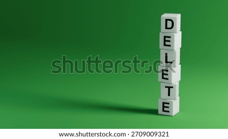 Delete.3D illustration of wooden elements.close up of wooden elements,3D rendering