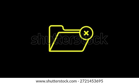 Deleted folder icon isolated on white background