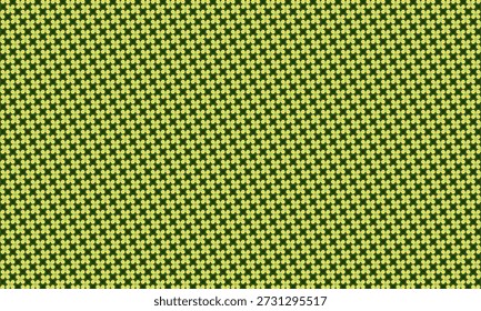 A delicate seamless pattern featuring small yellow flowers scattered across a dark green background, perfect for natural designs.