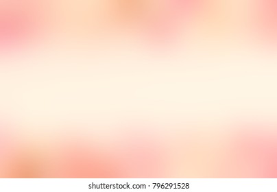 Delicate Warm Rose Yellow Empty Background. Defocus Illustration. Pastel Peach Blurred Abstract Texture.