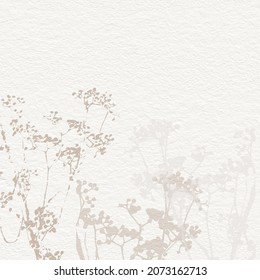 Delicate watercolor botanical digital paper floral background in soft basic nude beige tones. Neutral elegant pattern on white organic paper texture