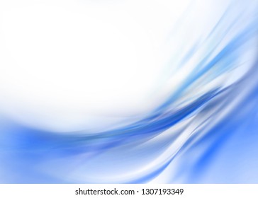 Abstract Blue Background Soft Curves Bright Stock Illustration 337405313