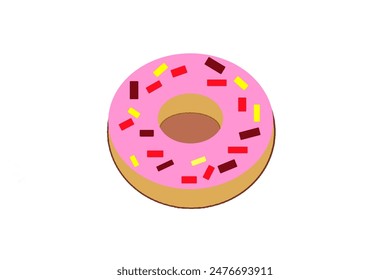 Delicioso donut fresa con