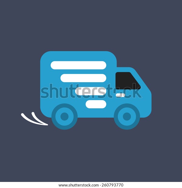 Delivery car, shipping\
icon.