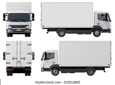 Delivery / Cargo Truck isolated on white background