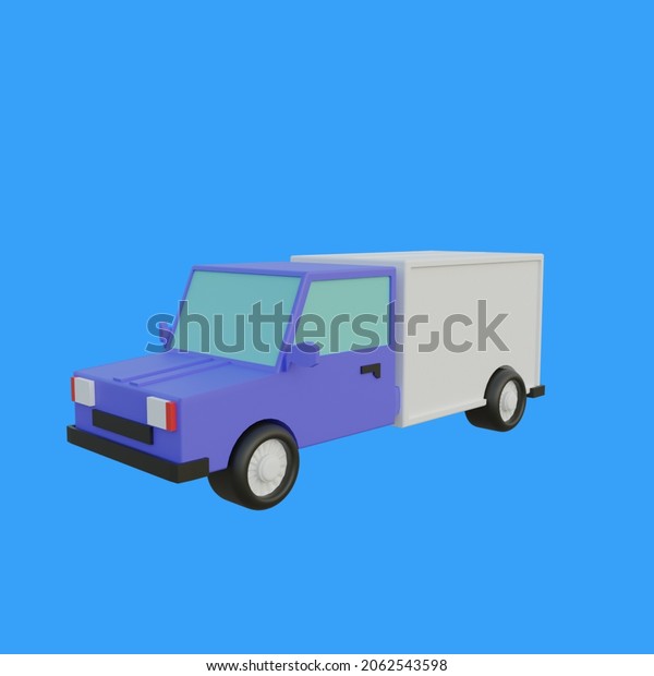 delivery truck front look 3d\
object