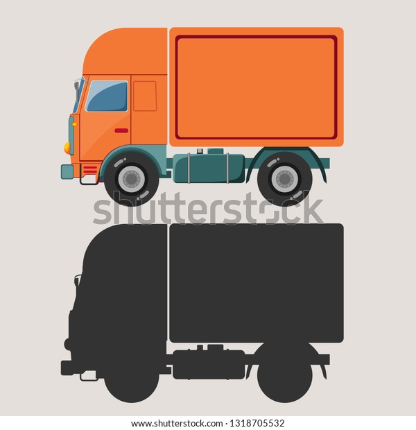 Delivery truck glyph icon, traffic and vehicle,\
van sign, graphics, a solid\
pattern