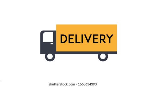 Delivery Truck Delivery Service Concept Stock Illustration 1668634393 ...